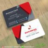 کارت ویزیت لایه باز خاص قرمز سفید مشکی رنگ مناسب تمام مشاغل نمونه طراحی کارت ویزیت خاص بیزینس