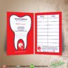 نمونه طرح کارت ویزیت دندانپزشکی و کلینیک دندان پزشکی لایه باز psd