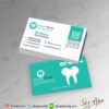 نمونه طرح کارت ویزیت کلینیک دندانپزشکی دندانسازی و دندانپزشک و زیبایی دندان لایه باز psd